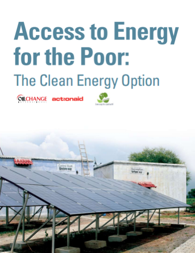ACCESS TO ENERGY FOR THE POOR: THE CLEAN ENERGY OPTION