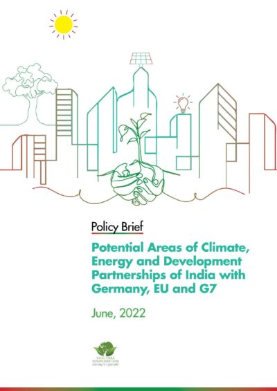 Policy Brief | Potential Areas of Climate, Energy and Development Partnerships of India with Germany, EU and G7