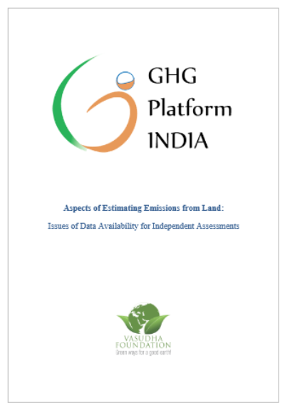 Aspects of Estimating Emissions from Land: Issues of Data Availability for Independent Assessments Introduction